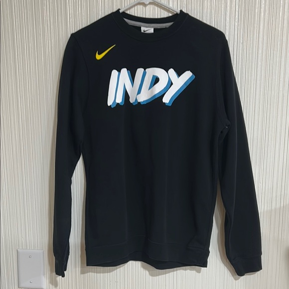 Nike Black Crewneck Sweater with Indy Print - Picture 1 of 7